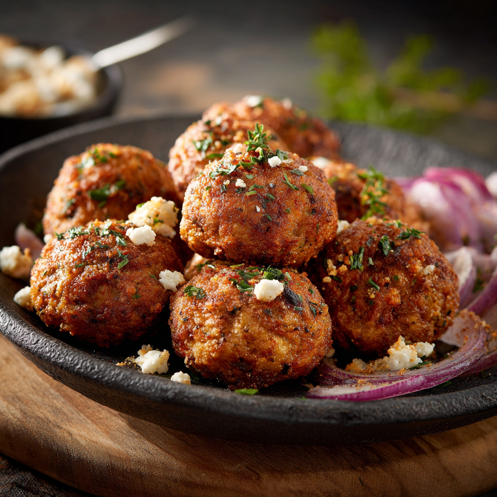 Albanian Fried Meatballs